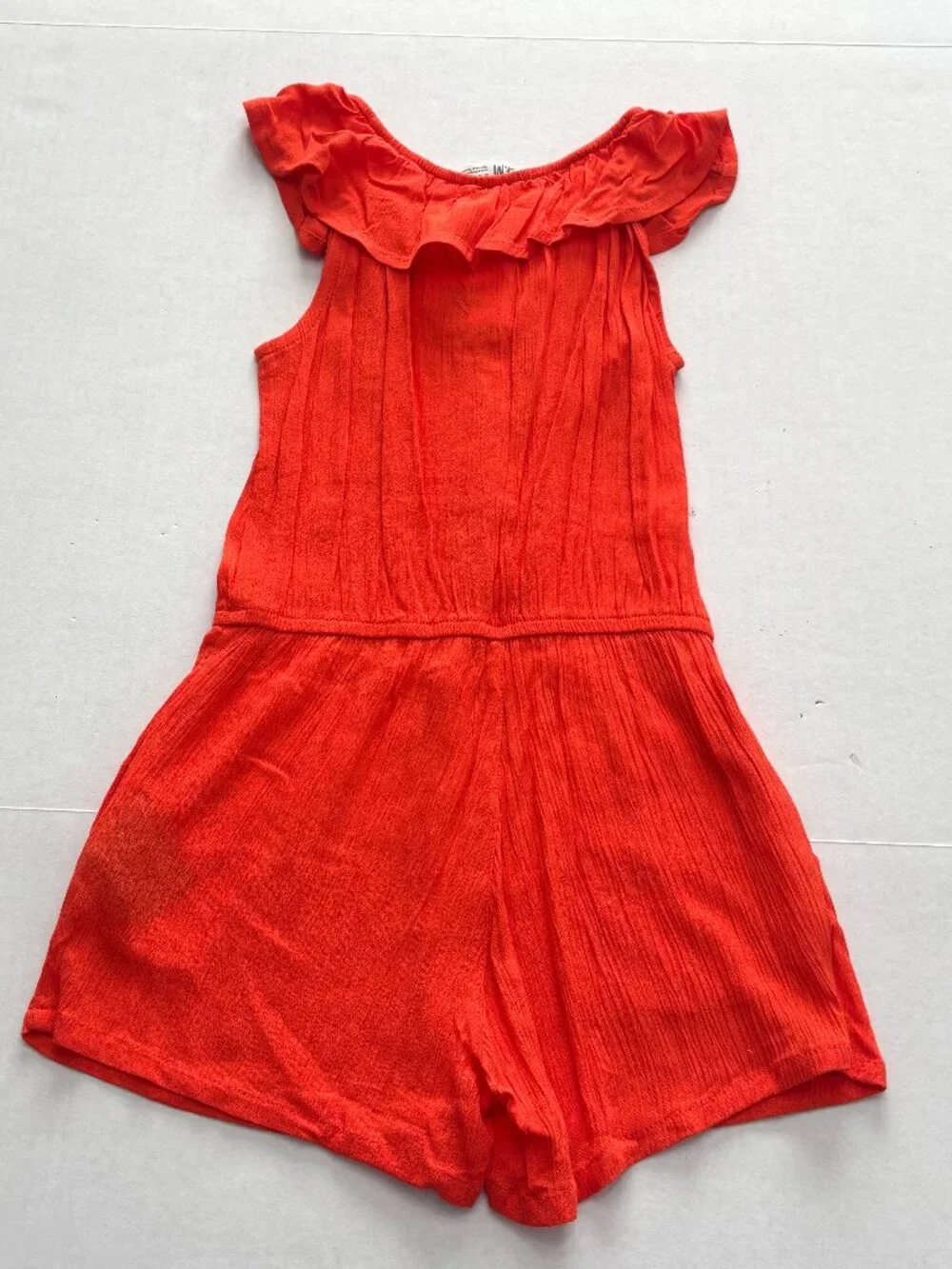 NWT H&M Girls Red/Orange Sleeveless Romper Size 5/6